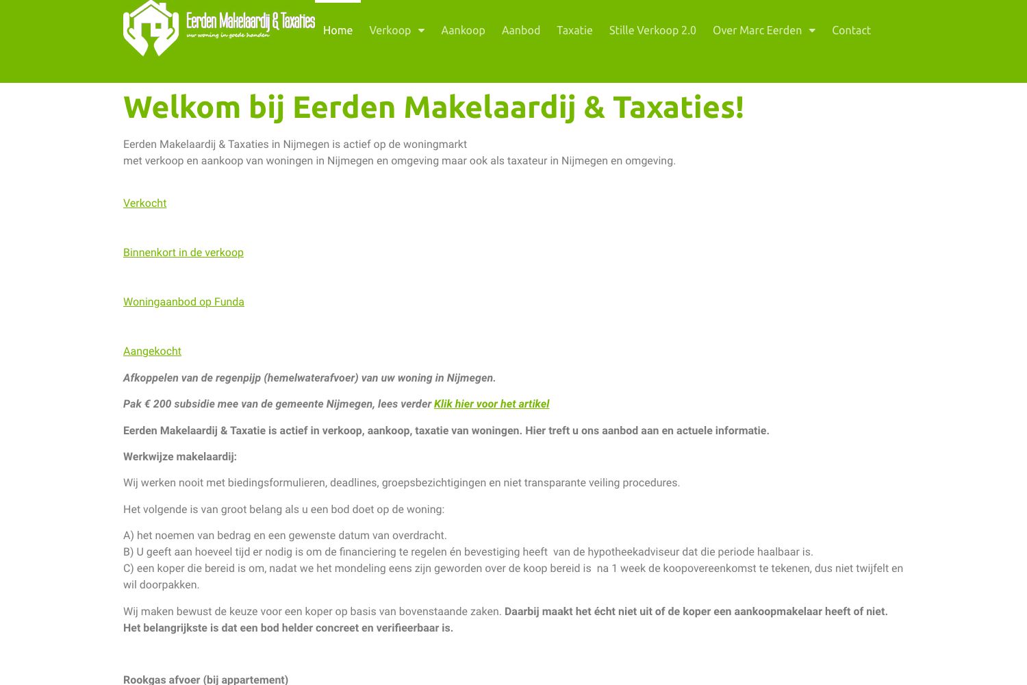 Banner Eerden Makelaardij & Taxatie