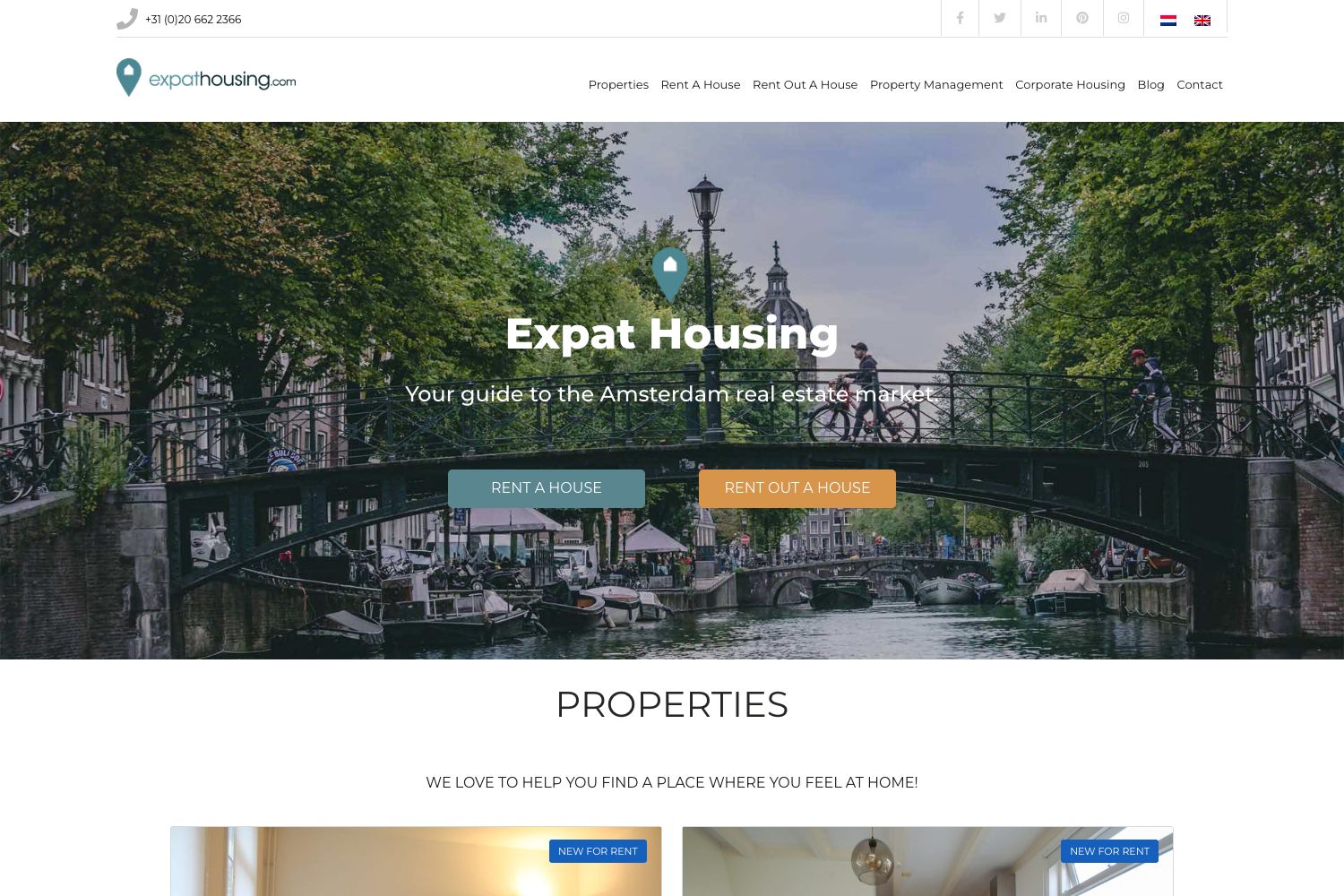 Banner Expat Housing Amsterdam
