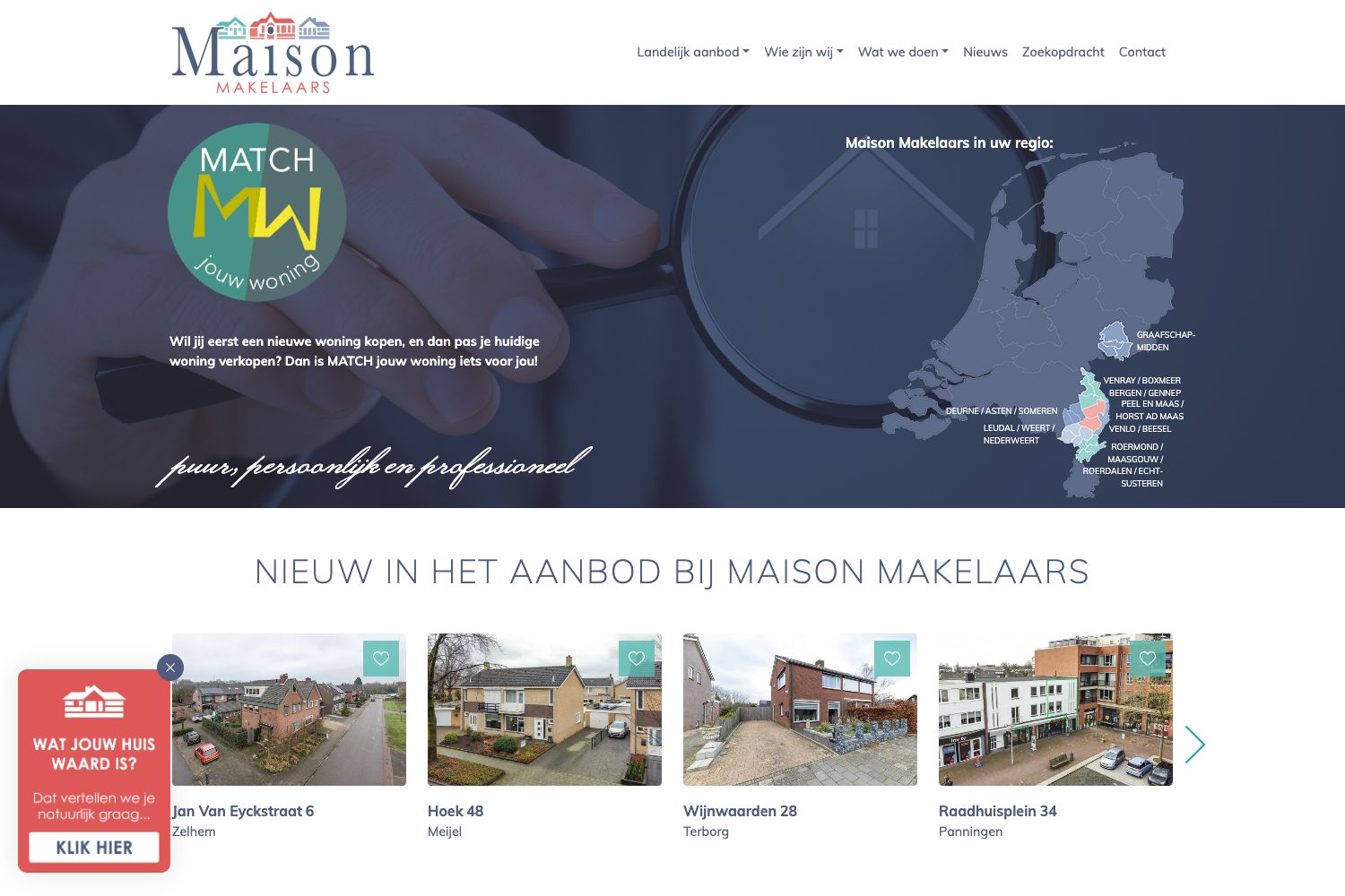 Banner Maison Makelaars Peel En Maas / Horst Aan De Maas