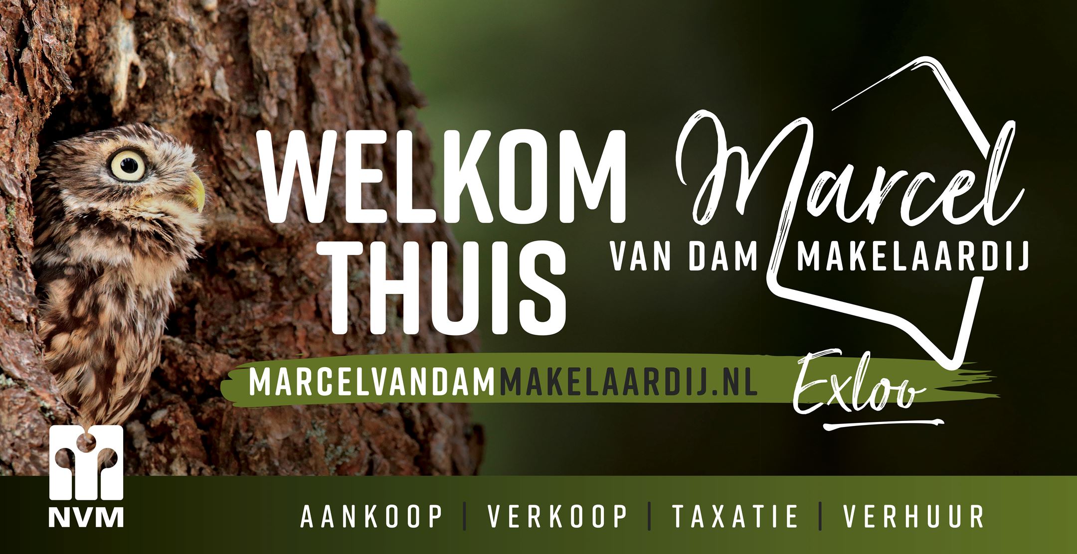 Banner Marcel Van Dam Makelaardij O.G.