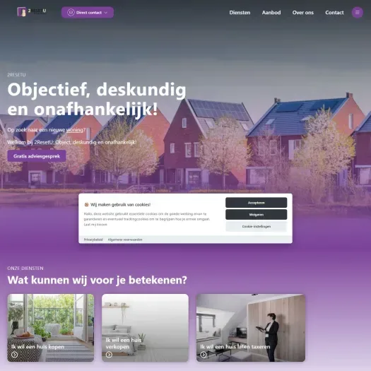 Capture d'écran du site web de www.2resetu.com