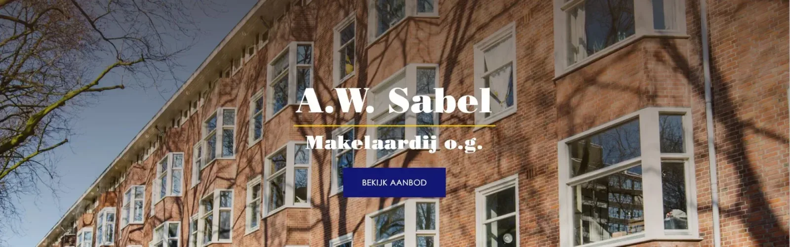 Team foto van A.W. Sabel Makelaardij o.g.