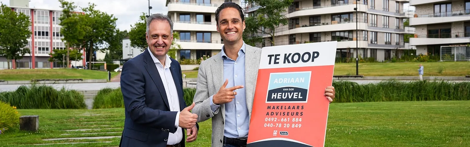 Team foto van Adriaan van den Heuvel makelaars Eindhoven