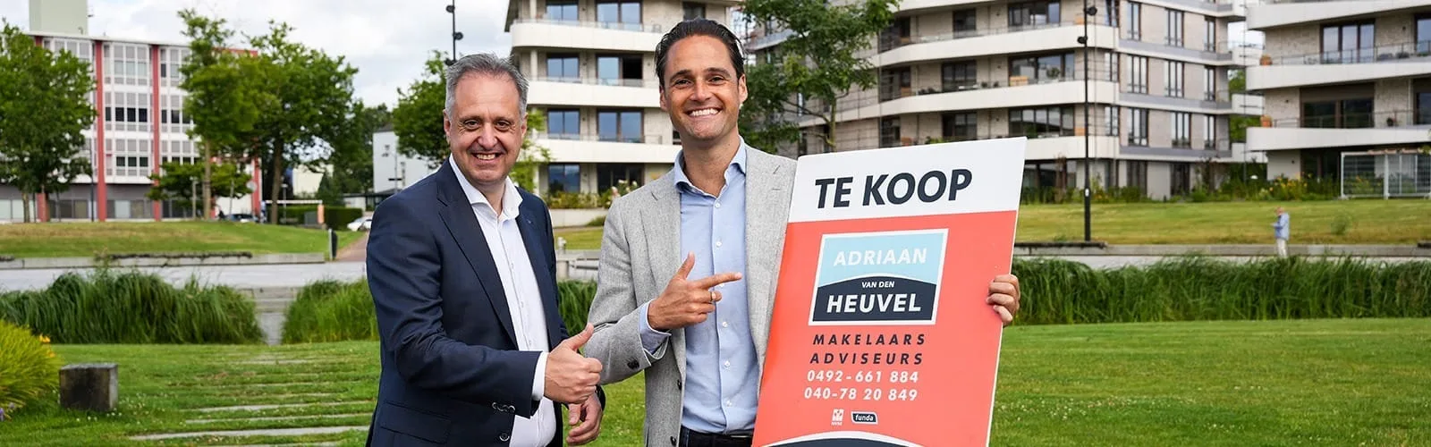 Team foto van Adriaan van den Heuvel makelaars en adviseurs