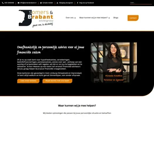 Capture d'écran du site web de www.somersbrabant.nl