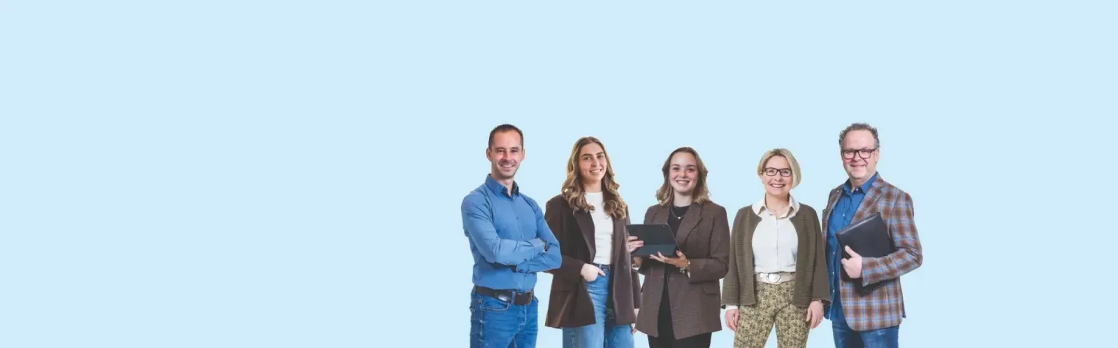 Team foto van Aelmans Driessens Makelaars