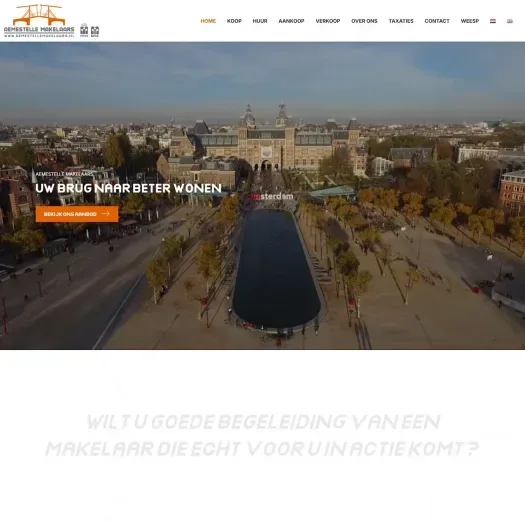 Screenshot of the website of www.aemestelle.nl