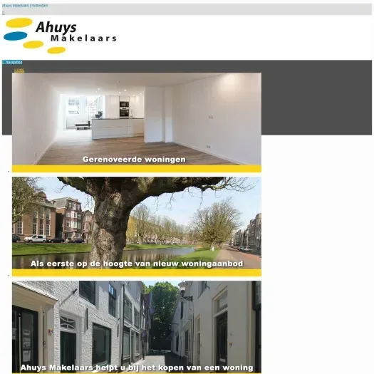 Screenshot of the website of www.ahuys.com
