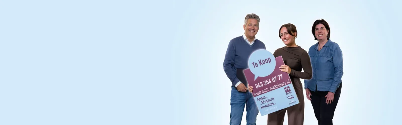 Mannschaftsfoto von AMH Makelaars