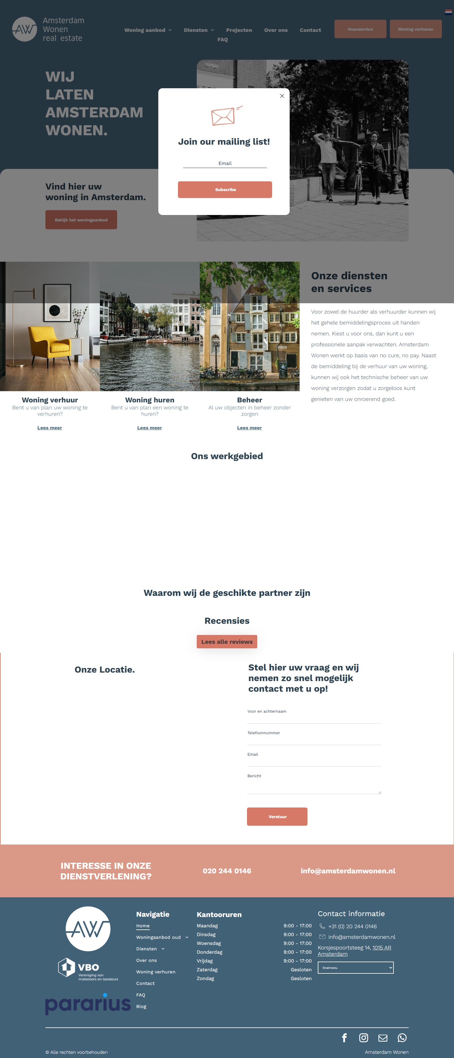 Team foto van Amsterdam Wonen