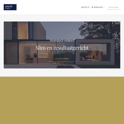Screenshot of the website of www.amstrproperty.com