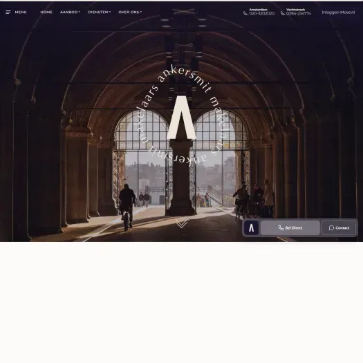 Screenshot van de website van www.ankersmit.nl