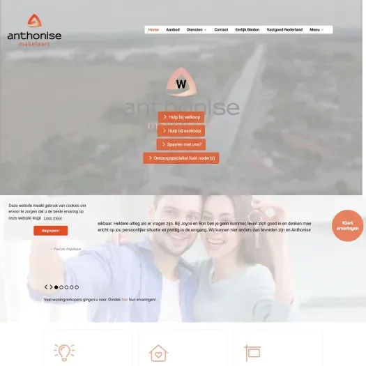 Capture d'écran du site web de www.anthonise.nl