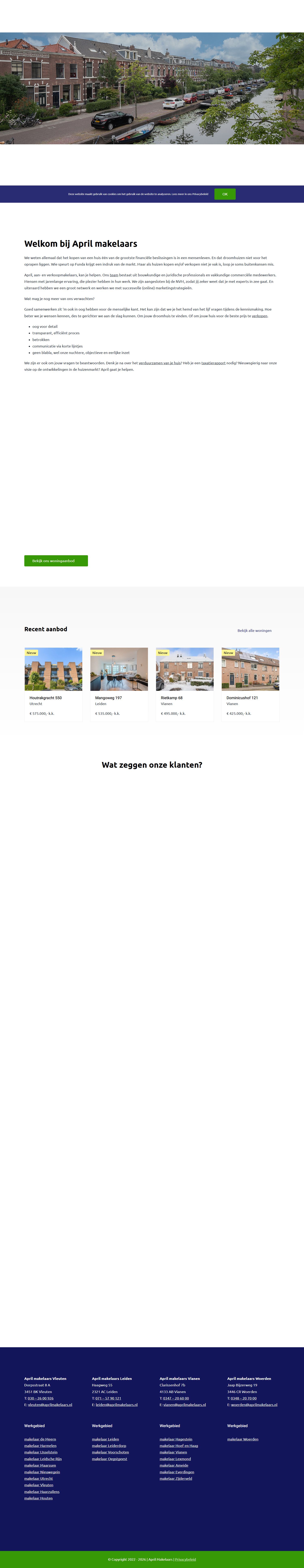 Screenshot der Website von www.aprilmakelaars.nl