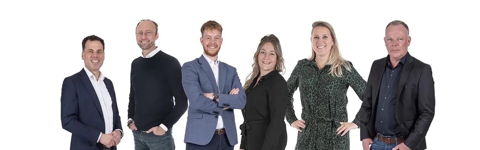 Team foto van April makelaars Woerden