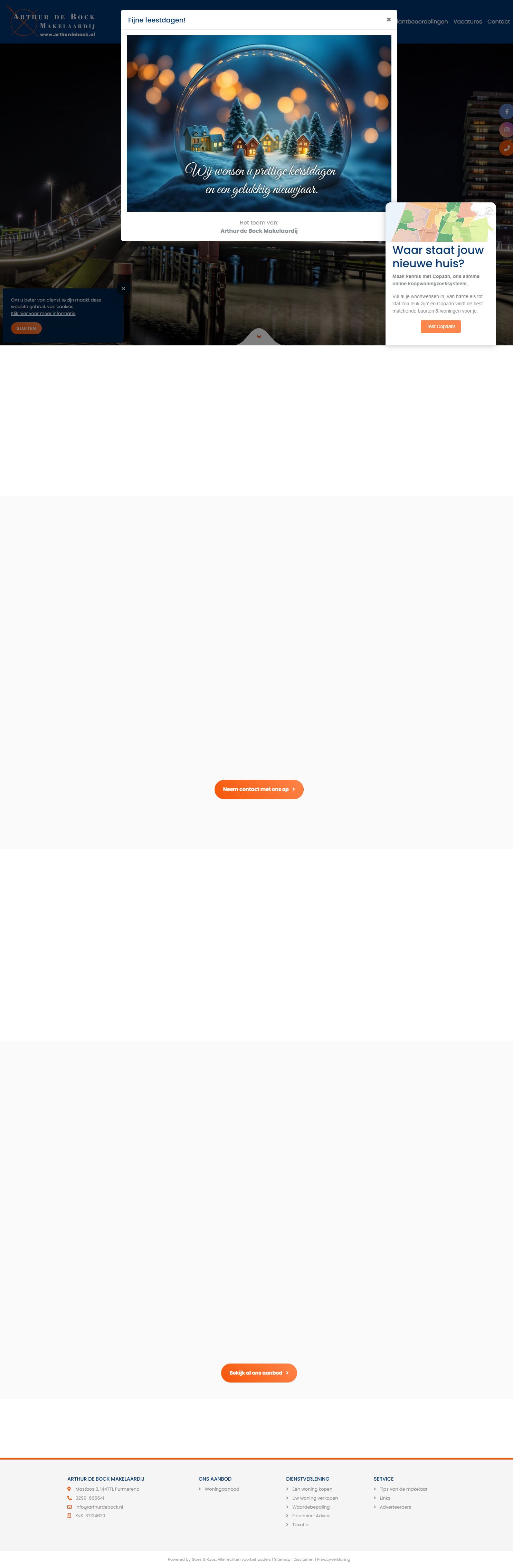 Foto van het kantoor van Arthur de Bock Makelaardij, thuis in wonen!