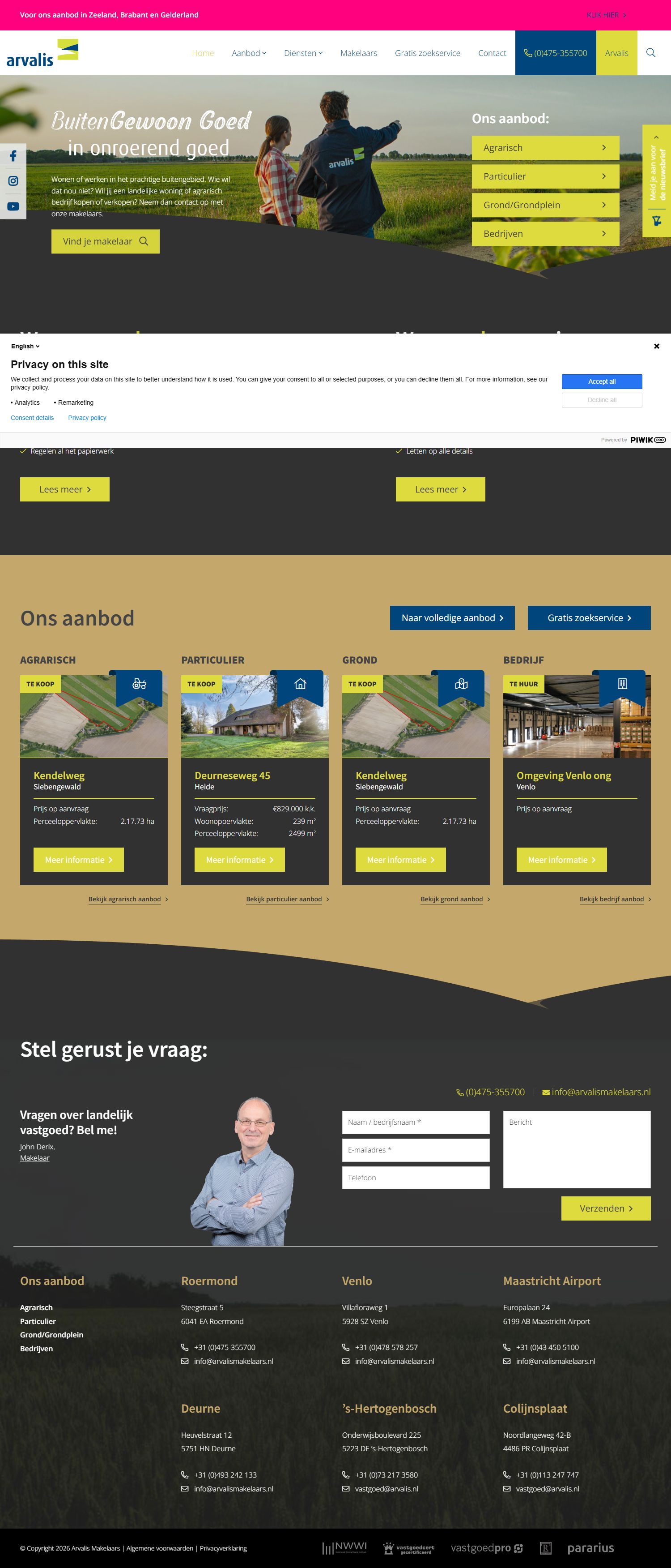 Team photo of Arvalis Makelaars