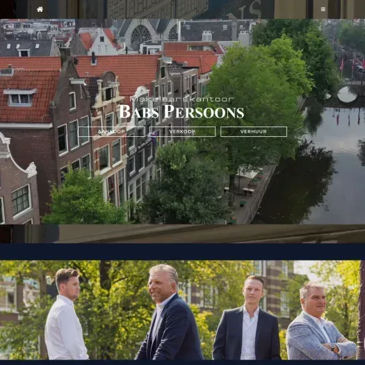 Screenshot van de website van www.babs.nl