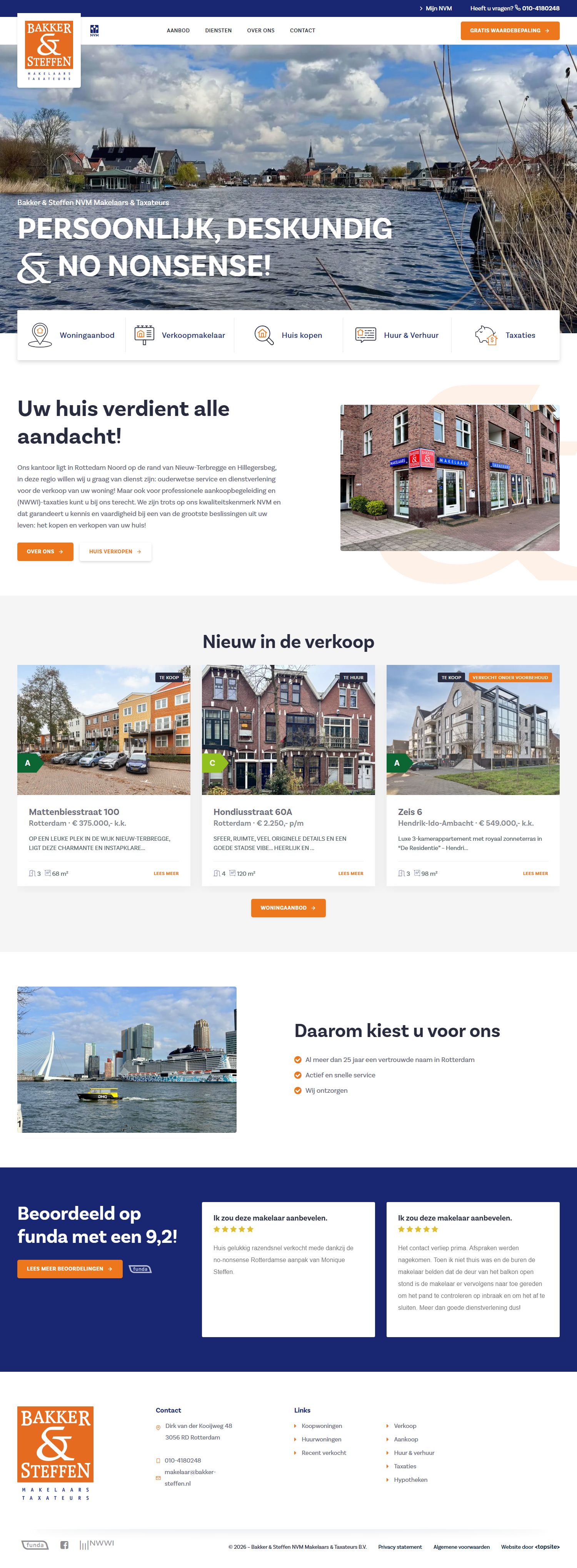 Kantoor foto van Bakker en Steffen, NVM Makelaars en Taxateurs B.V.