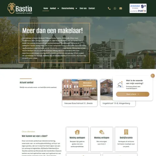 Screenshot van de website van www.bastiarealestate.com
