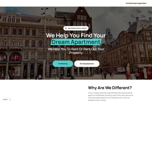 Screenshot van de website van www.batenburgrealestate.com