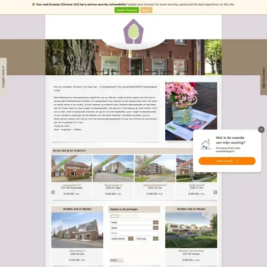 Screenshot van de website van www.batomakelaars.nl