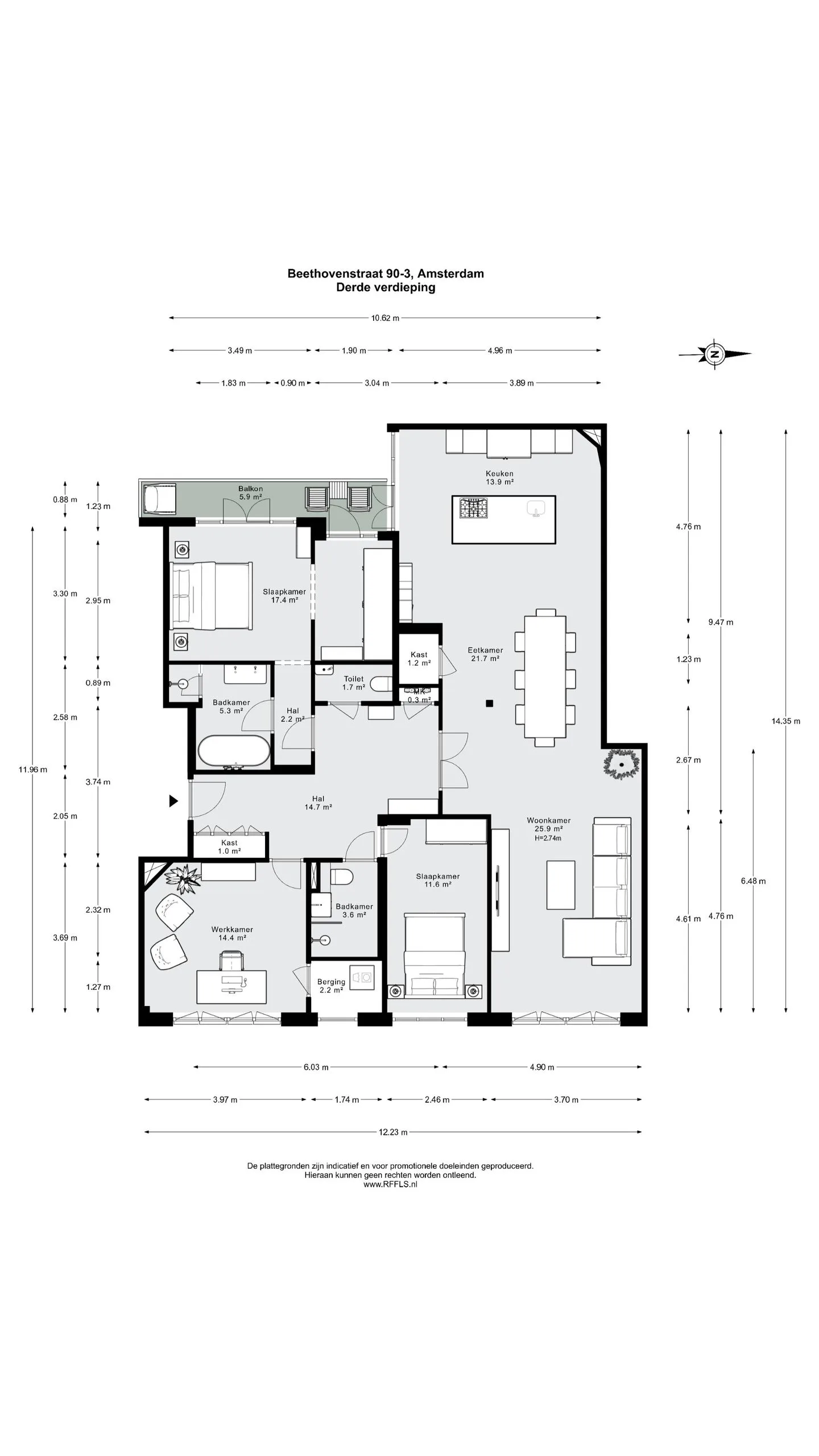 Beethovenstraat 90 3 Amsterdam thumbnail 21