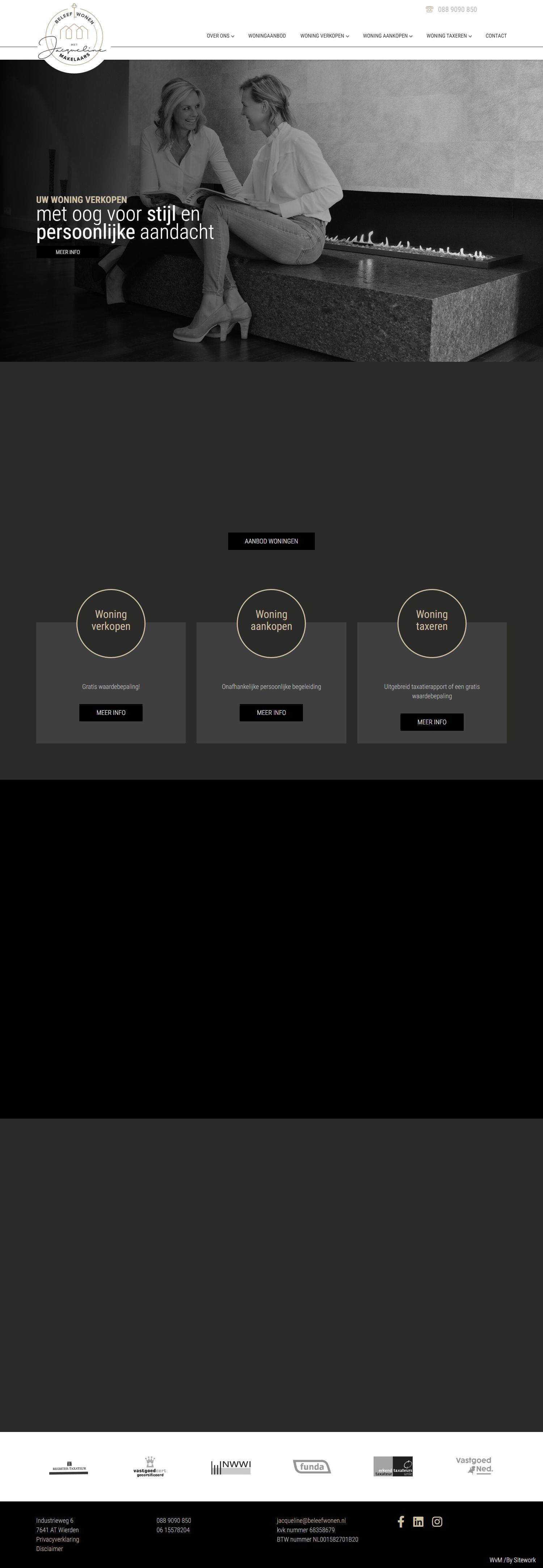 Screenshot der Website von www.beleefwonen.nl