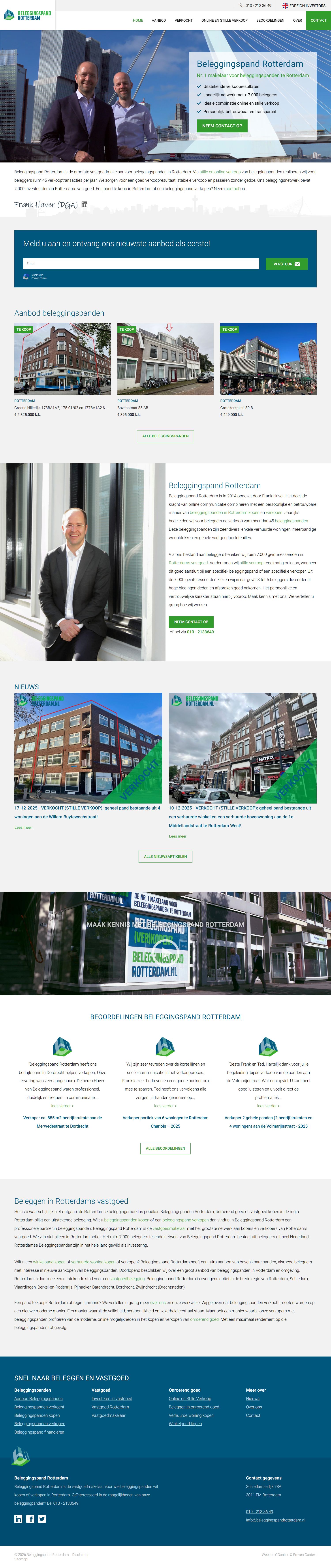 Screenshot van de website van www.beleggingspandrotterdam.nl