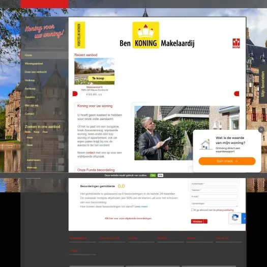 Screenshot der Website von www.benkoningmakelaardij.nl