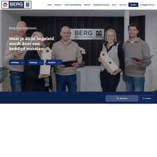 Screenshot van de website van www.bollenstreekmakelaars.nl