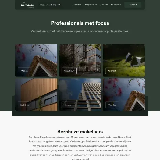 Capture d'écran du site web de www.bernheze.nl