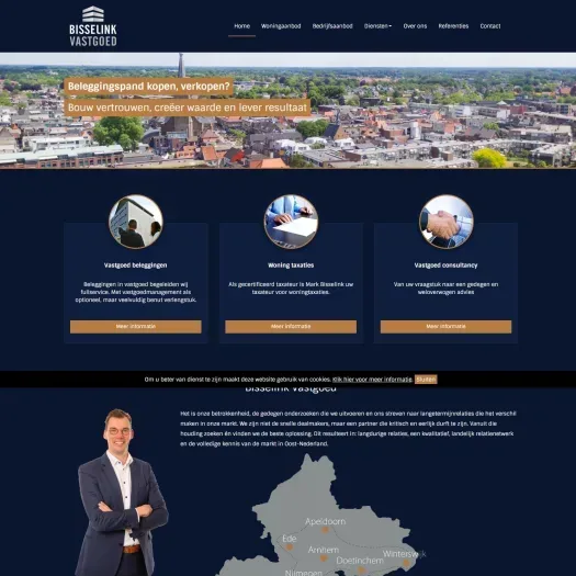 Screenshot van de website van www.bisselinkvastgoed.nl