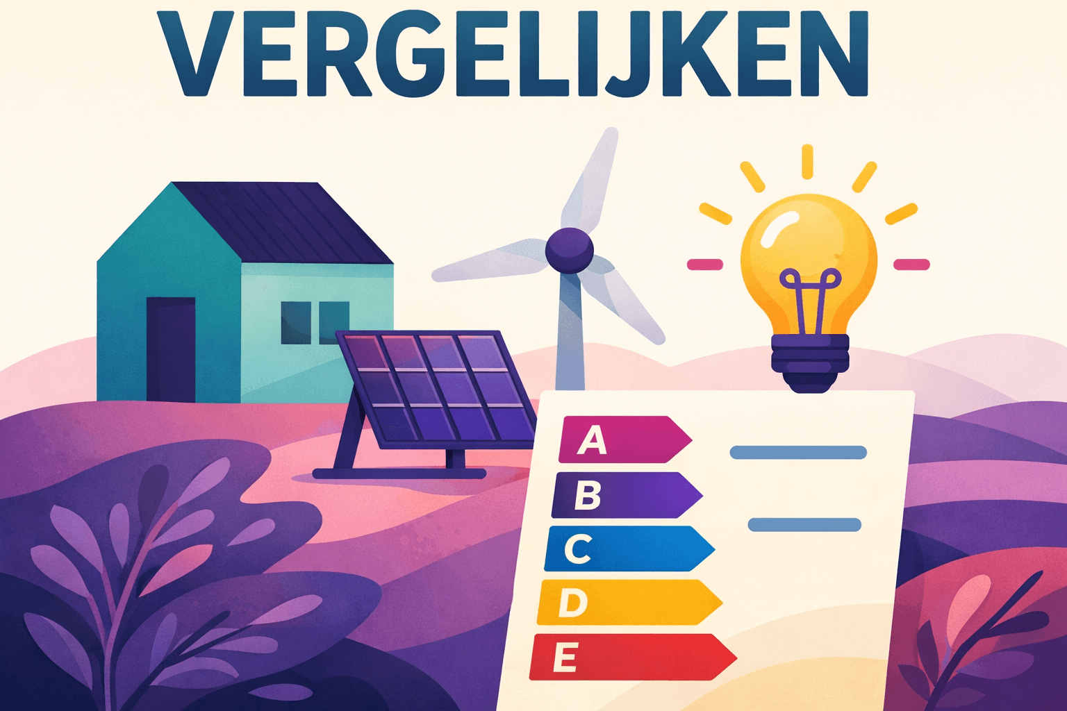 Energie vergelijken bij het kopen van een nieuwe woning