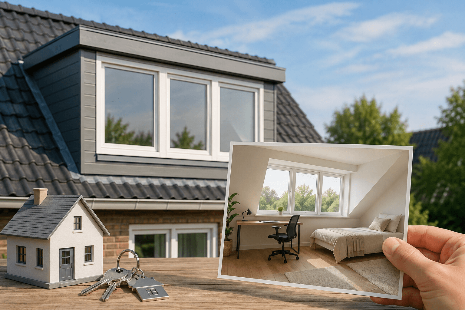 Uitgelichte afbeelding bij artikel: Hoe een dakkapel de verkoopwaarde van je woning beïnvloedt