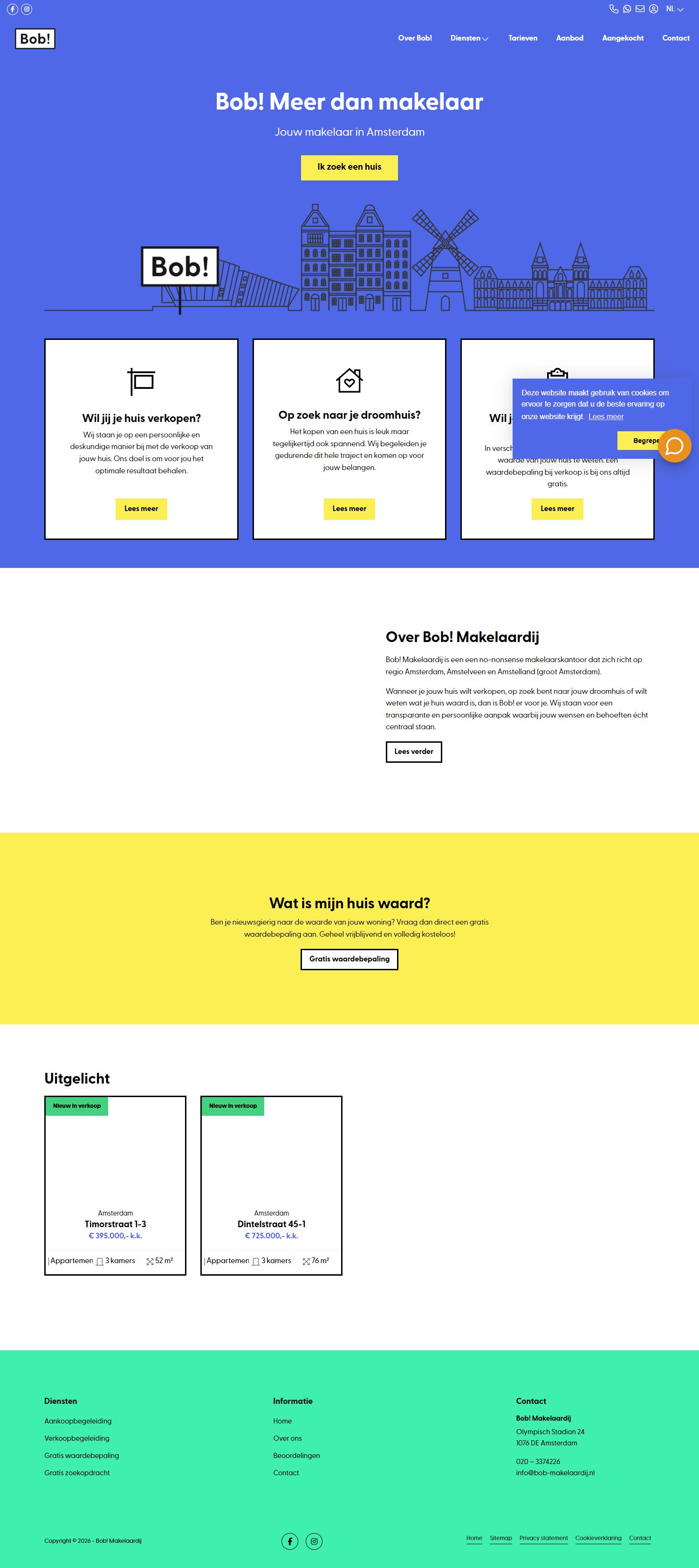 Photo d'équipe de Bob! Makelaardij