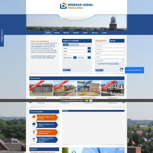 Screenshot van de website van www.bodeker-udema.nl
