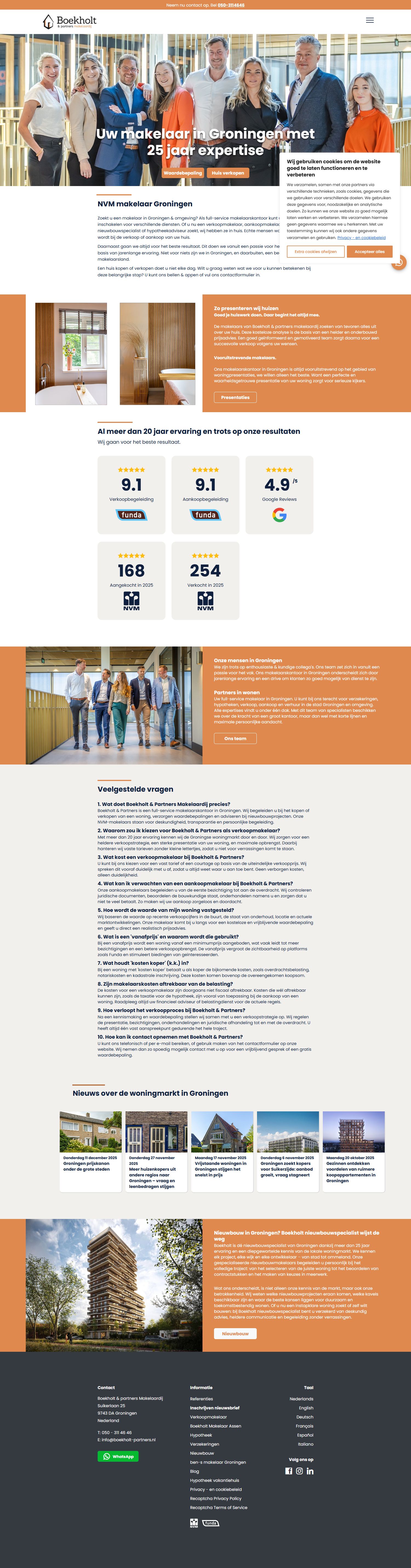 Screenshot der Website von www.boekholt-partners.nl