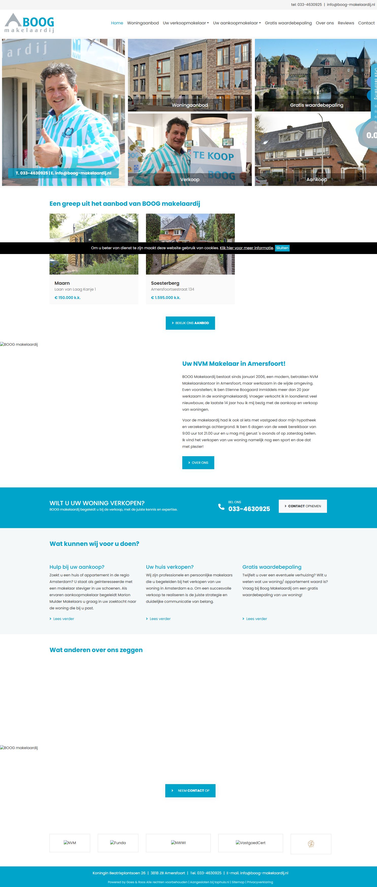 Screenshot der Website von www.boog-makelaardij.nl