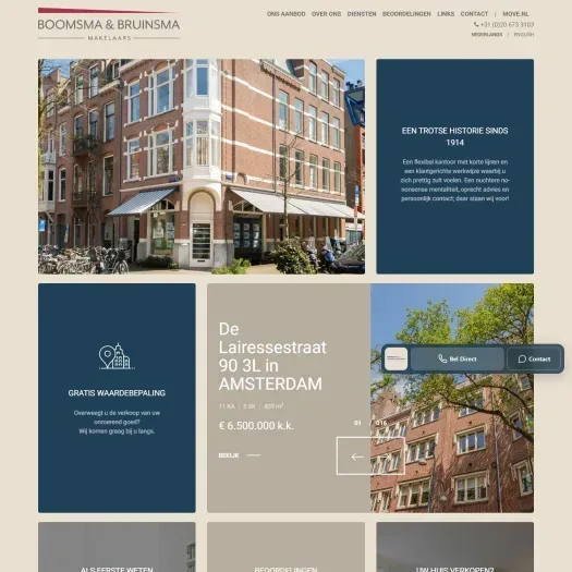 Capture d'écran du site web de www.bbmakelaars.nl