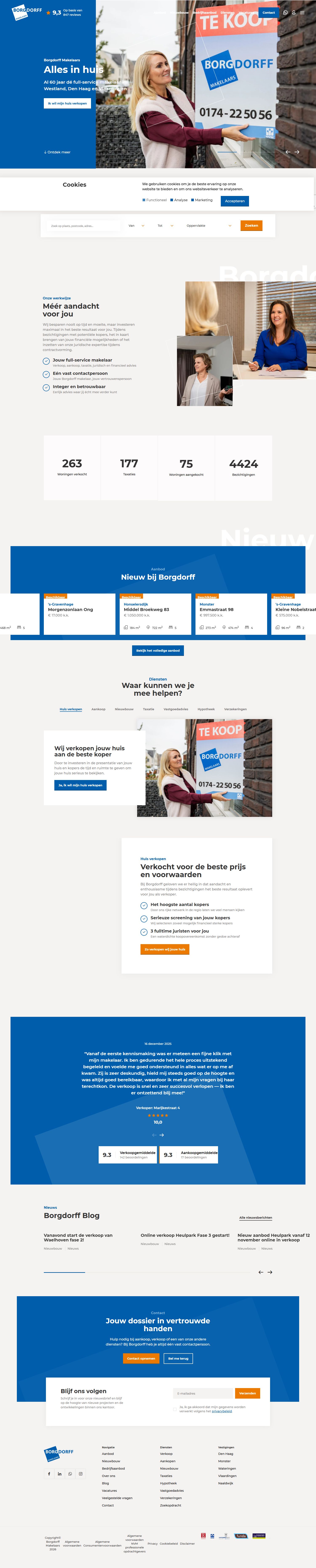 Screenshot der Website von www.borgdorff.nl