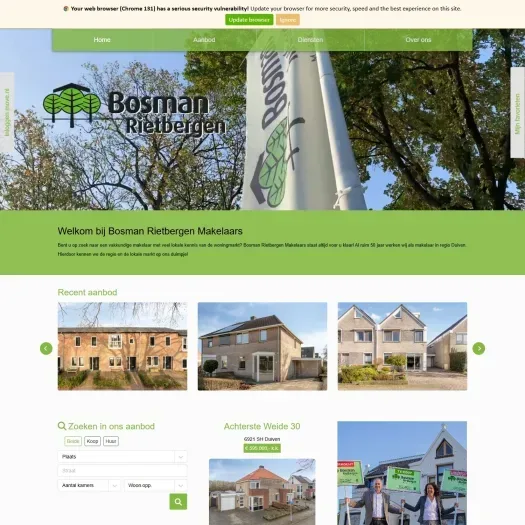 Screenshot der Website von www.bosmanrietbergenmakelaars.nl