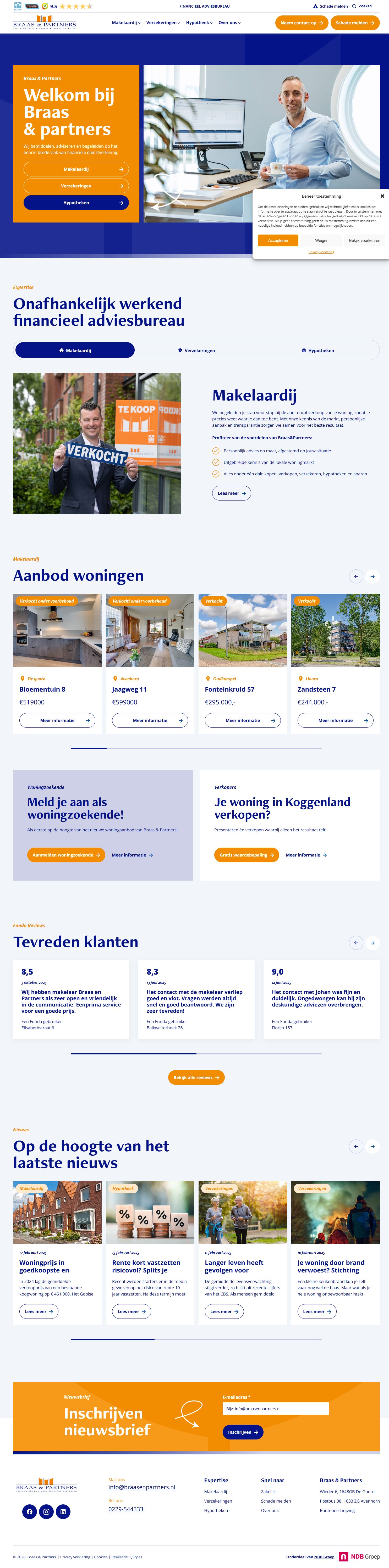 Screenshot of the website of www.braasenpartners.nl