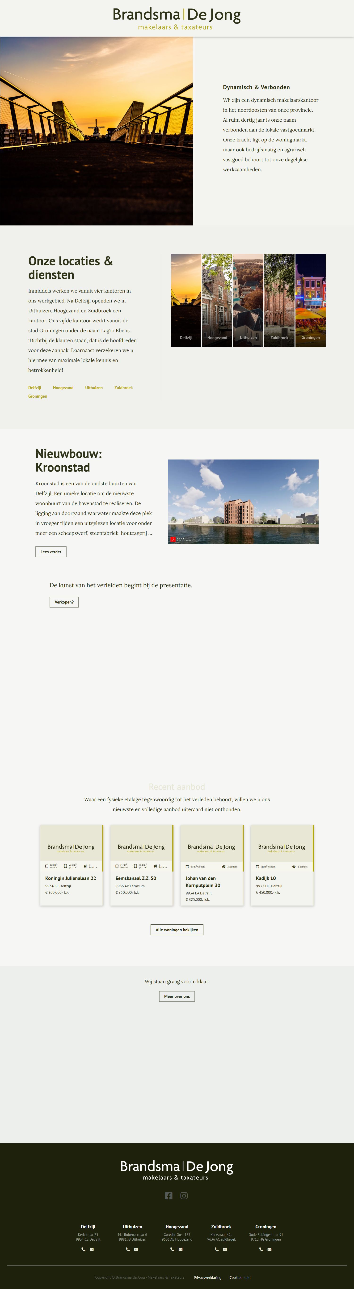 Photo de bureau de Brandsma | De Jong makelaars & taxateurs