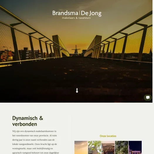 Screenshot van de website van www.brandsmadejong.nl