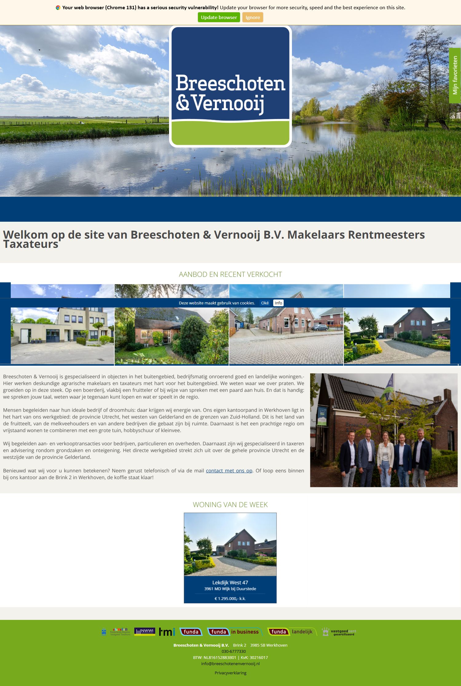 Screenshot van de website van www.breeschotenenvernooij.nl