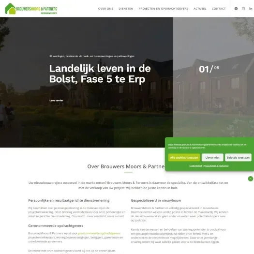 Capture d'écran du site web de www.bmnp.nl