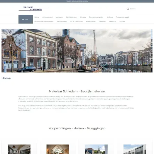 Screenshot van de website van www.brussevastgoed.com