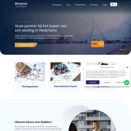 Screenshot der Website von www.buddiesrealestate.com