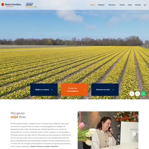 Screenshot der Website von www.buisedoedijns.nl